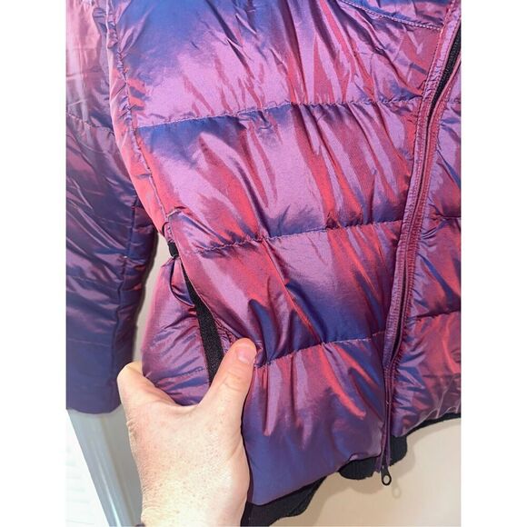 Women's Nike Down Puffer Purple Iridescent Jacket XS - Picture 4 of 7
